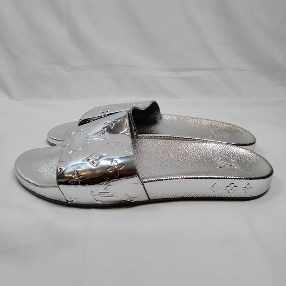 Louis Vuitton Sandals Men Silver PVC 499-071525 - Picture 3 of 9